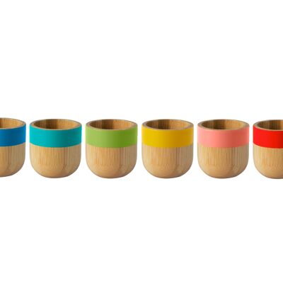 Display of 30 colored egg cups - POP