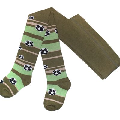 Collant in Cotone per Bambini >>Oliva<< Palloni da Calcio