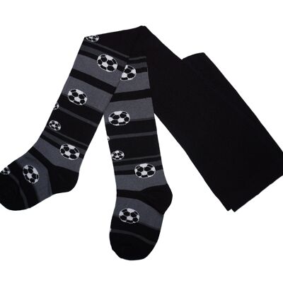 Collant in Cotone per Bambini in morbido cotone >>Nero<< Palloni da Calcio