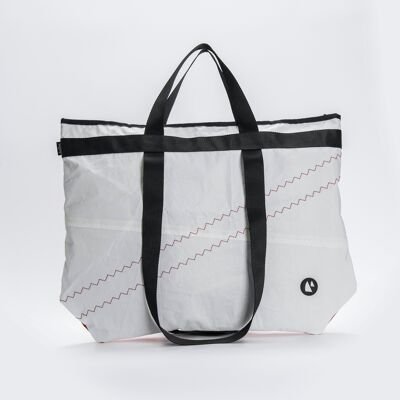 Large Bag In Recycled Sail - Randa - Red