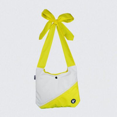 Borsa In Vela Riciclata - Fiocco - Yellow