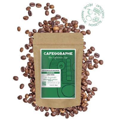 Café de spécialité d'Ethiopie - Limmu Kossa - 250gr - Grains