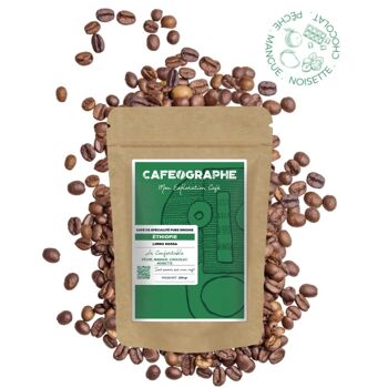 Café de spécialité d'Ethiopie - Limmu Kossa - 250gr - Grains 1