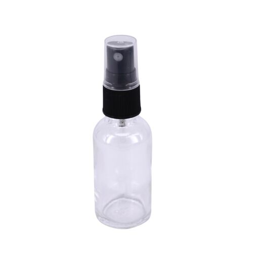 Nutley's 30ml Clear Glass Bottles with Black Dropper Lids - 100