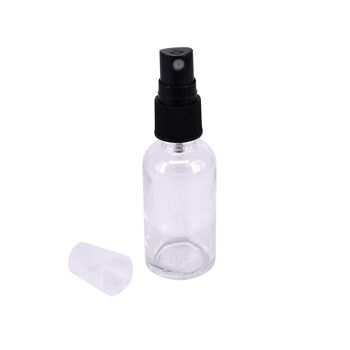 Bouteilles en verre transparent Nutley's 30 ml avec couvercles compte-gouttes noirs - 100 3