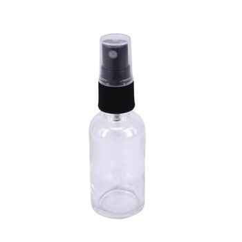 Bouteilles en verre transparent Nutley's 30 ml avec couvercles compte-gouttes noirs - 300 1