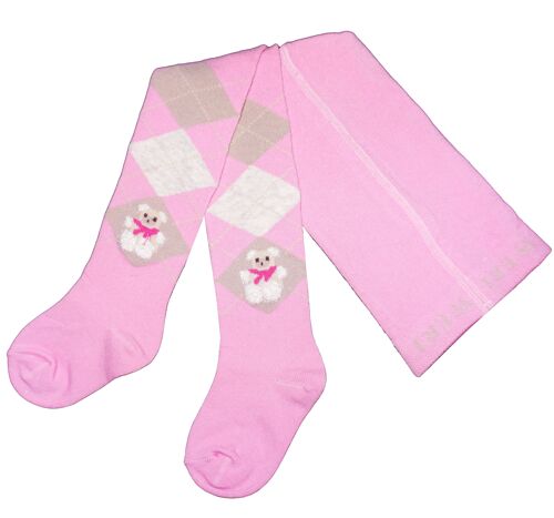 Baby tights >> Bear << light rosa