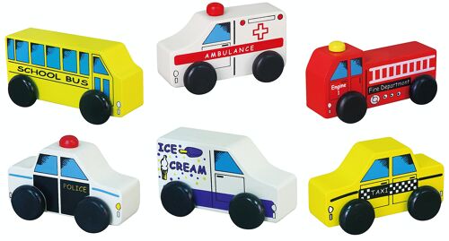 Viga City Vehicle Set 6 pcs