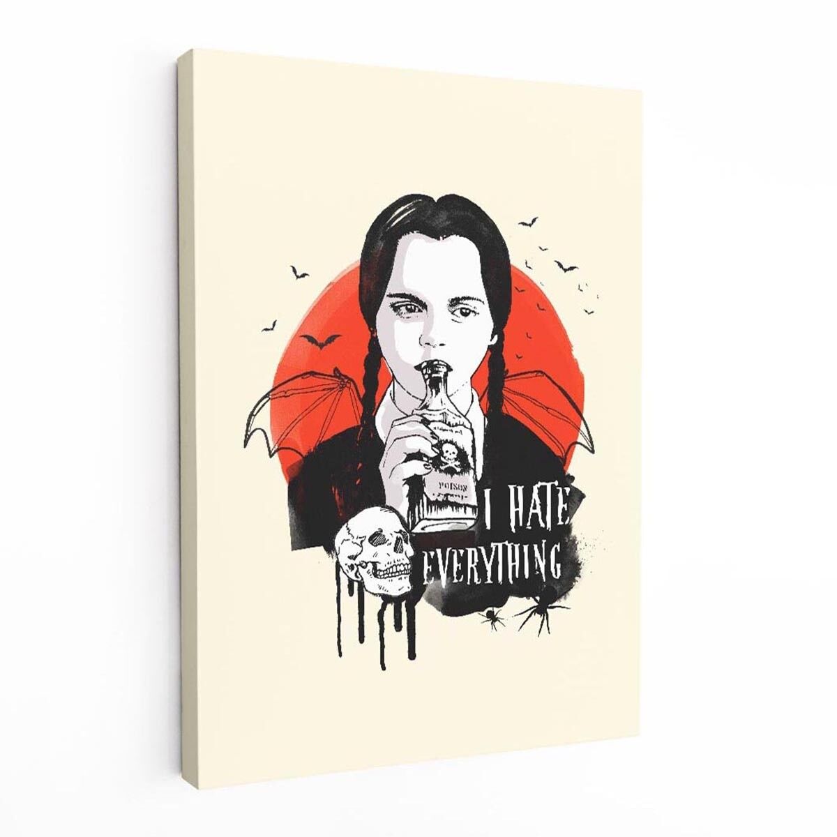 Miércoles Lienzo de la familia Addams