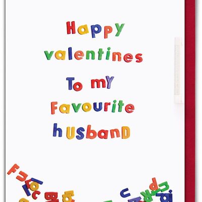 Favourite Husband Funny Valentines Card
