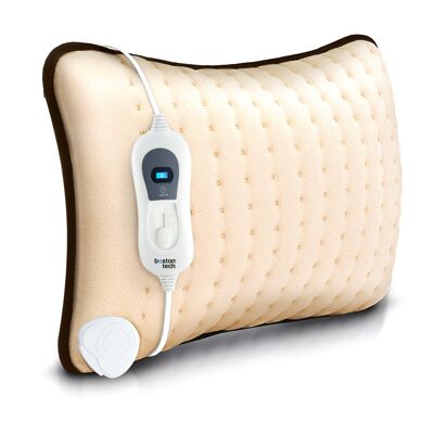 SOFT ELECTRONIC CUSHION FOR BREATHABLE BACK, SHOULDERS AND NECK | ELECTRIC PAD WITH 3 LEVELS, ULTRA-FAST HEATING, WASHABLE, AUTOMATIC SHUT OFF 90 MIN, MODEL WE118