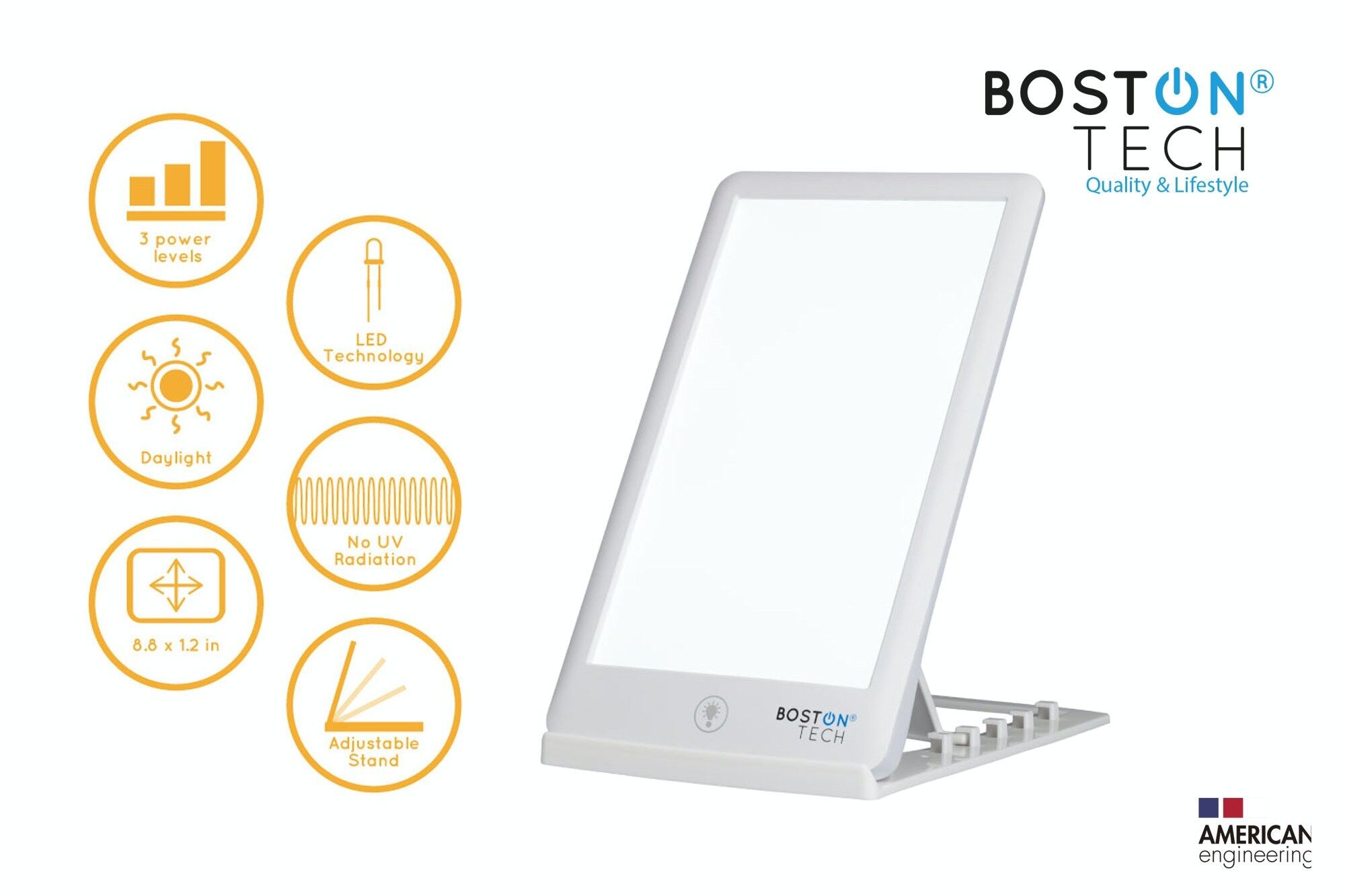 WE113 – 12000 LUX NATÜRLICHE TAGESLICHT-LAMPE, LED-UV-FREIE VOLLSPEKTRUM-LAMPE