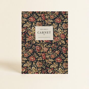 Papeterie - Carnet couverture tissu - Belle de Nuit 1