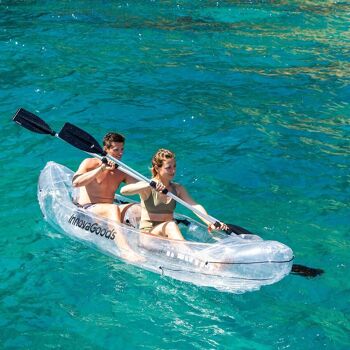 Kayak gonflable transparent avec accessoires Paros InnovaGoods 312 cm 2 places 6