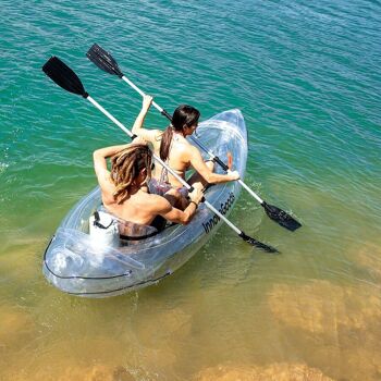 Kayak gonflable transparent avec accessoires Paros InnovaGoods 312 cm 2 places 10