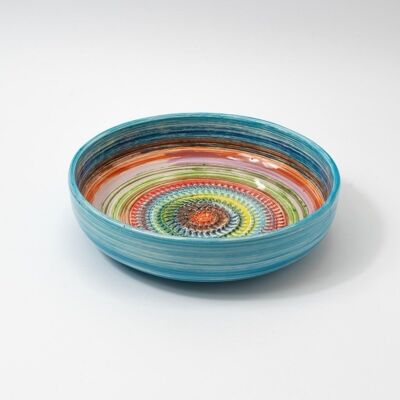 Plato de cerámica rallador de queso, tomate, alimentos / Multicolor - Sol