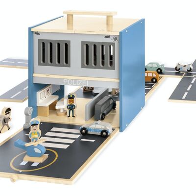 Game world 'Police Station Gordon' with accessories