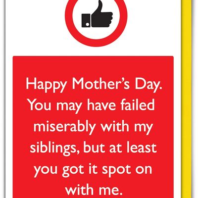 Spot On With Me Mother's Day - Sibling Card