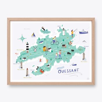 Affiche Île d'Ouessant - 30x40cm 1