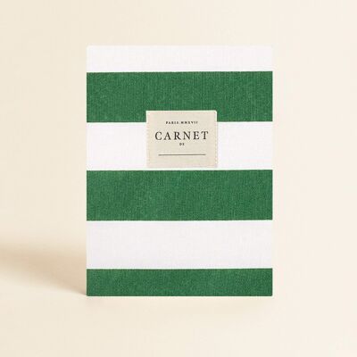 Papelería - Libreta tapa tela - Verde Sauvage
