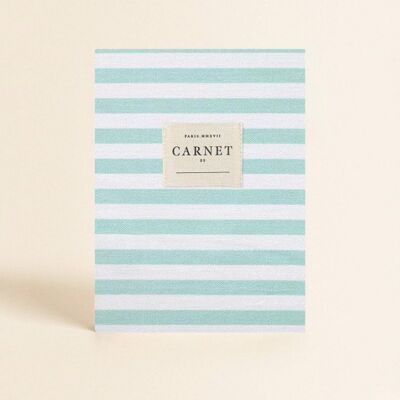 Stationery - Cloth cover notebook - Crystal Stripes