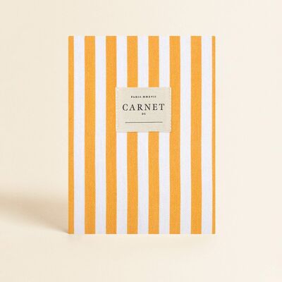 Stationery - Cloth cover notebook - Golden Stripes