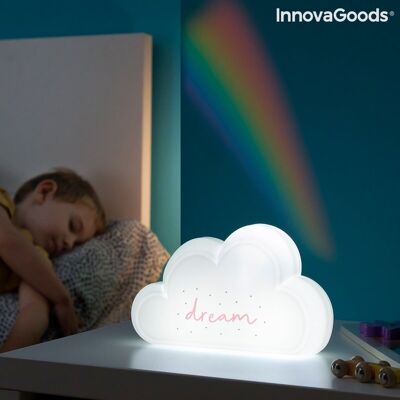InnovaGoods Lampe mit Regenbogenprojektor und Claibow-Aufklebern