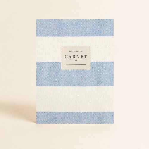 Papeterie - Carnet couverture tissu - Horizon Clair