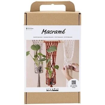 Kit DIY Macramé - Suspension Pour Fleurs - 3 pcs 1