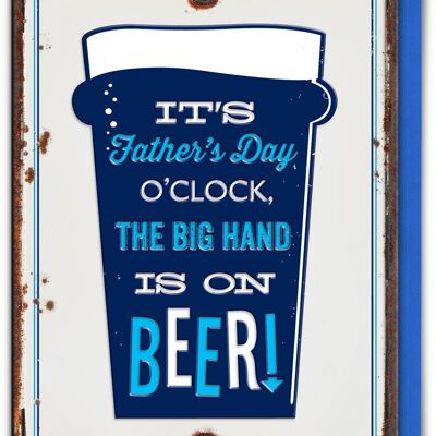 Fathers Day Oclock Funny Father's Day Card