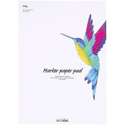 Drawing paper pad - A3 - White - 120 g - 30 sheets