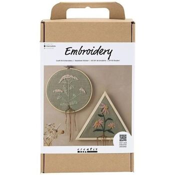 Kit DIY Broderie - Cadres - Vert Kaki 1