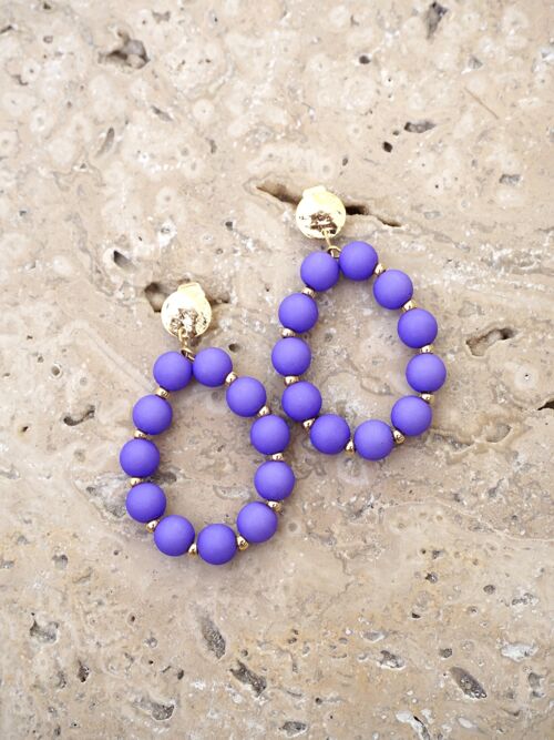 Boucles RAINBOW - Violet