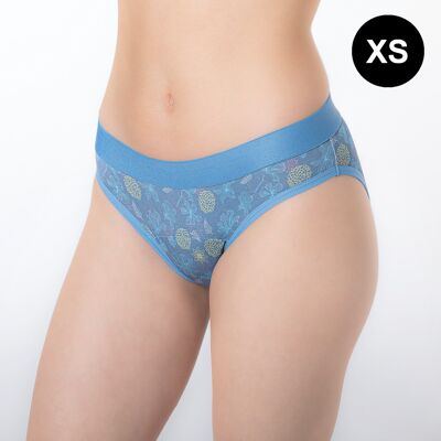 CULOTTE MENSTRUELLE POUR ADOLESCENTS À ABSORPTION MOYENNE - TAILLE XS (combo 4 imprimés)