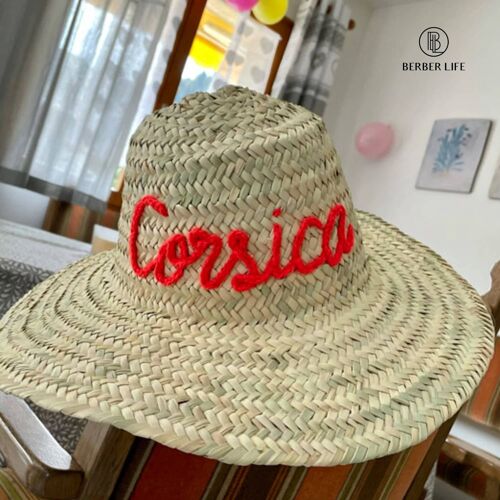 Moroccan Handmade straw bucket hat , custom straw hat