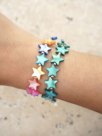 Bracelet nacre ETOILE - Multicolore 3