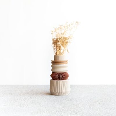 Modulare Austin-Vase, perfekt für Trockenblumen