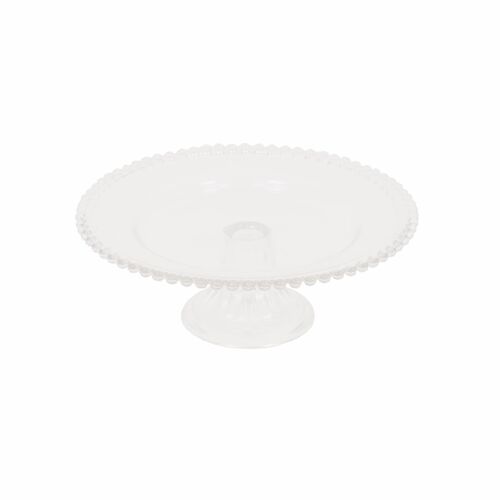 HV Cake Plate - Clear Glass- 27x10cm