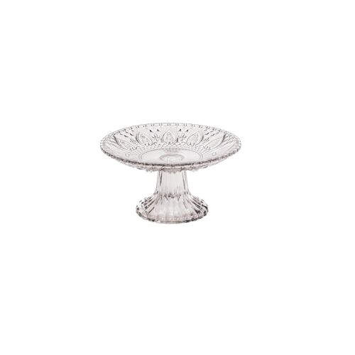 HV Cake Plate - Smokey Glass - 15x8 cm