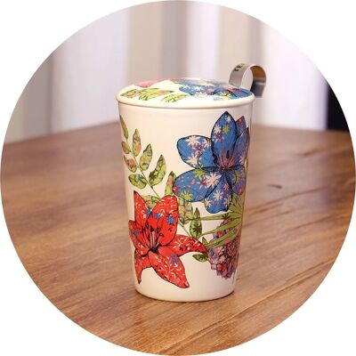 Mug en porcelaine TEAEVE Fleur Rustique