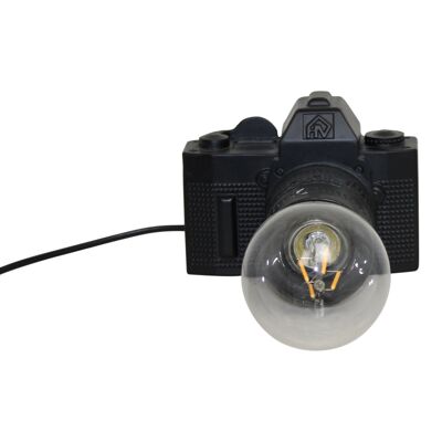 Lámpara de mesa Housevitamin Camera - Negro