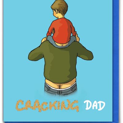 Cracking Dad Funny Father's Day Card