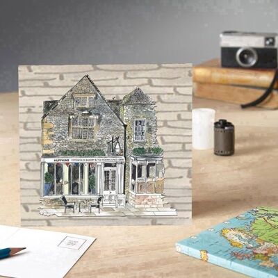 Cotswolds- Huffkins Tea Rooms Greeting Card