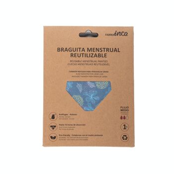 CULOTTE MENSTRUELLE POUR ADOLESCENTS À ABSORPTION MOYENNE - TAILLE S (combo 4 imprimés) 19