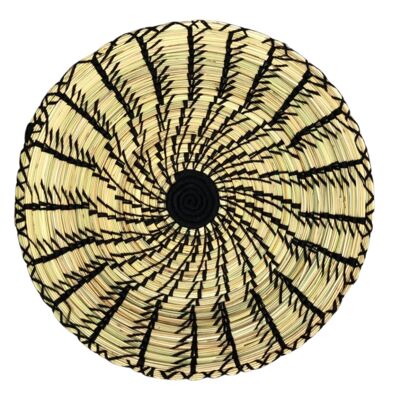 Nachhaltige spiralförmige handgeflochtene Korbschalen aus Rattan v2