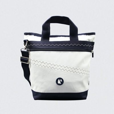 Recycled Sail Bag With Front Pocket - Paxos - Blue