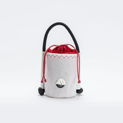Bucket Bag In Recycled Sail – Strallo - Red