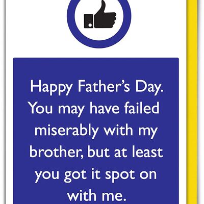 Spot On With Me Father's Day - Brother Card