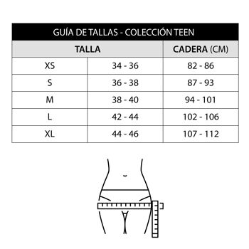 CULOTTE MENSTRUELLE POUR ADOLESCENTS À ABSORPTION MOYENNE - TAILLE L (combo 4 imprimés) 22