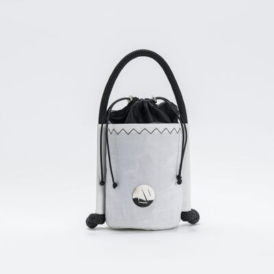 Strallo - BlackBucket Bag In Recycled Sail - Black